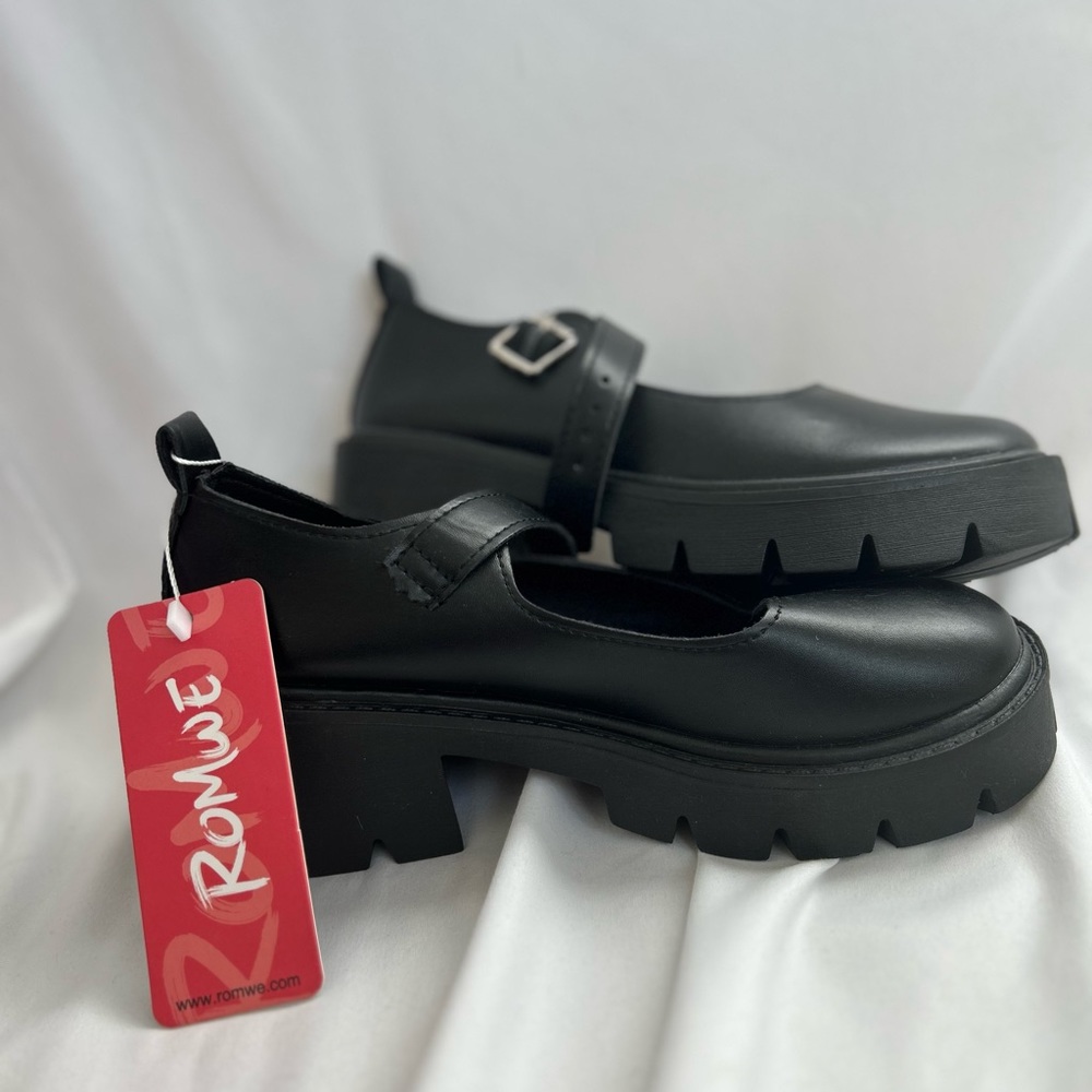 Brand new black shoes.